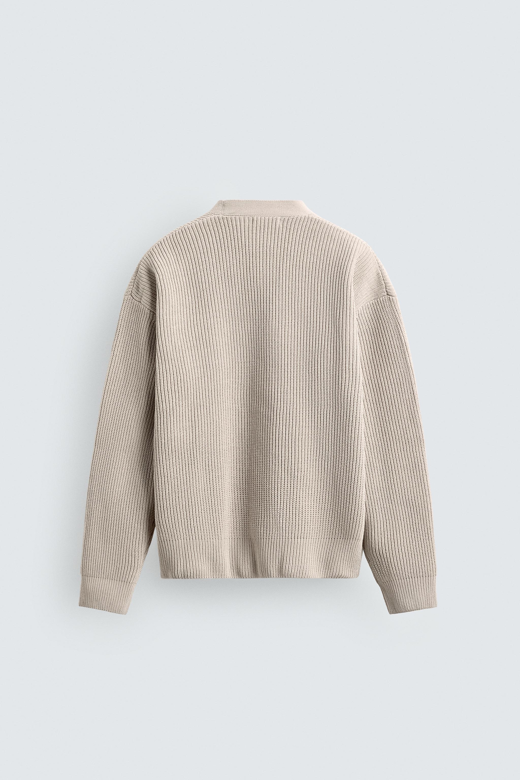 TEXTURED RELAXED FIT CARDIGAN